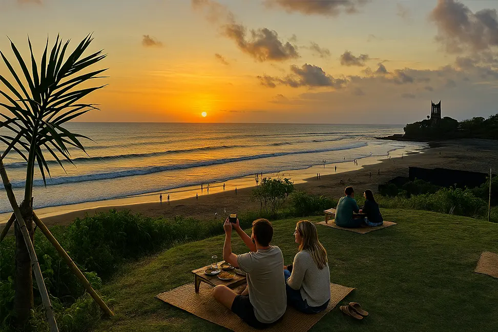 Sunset di Pantai Nyanyi Tabanan